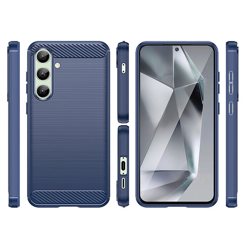 Carbon Case for Samsung Galaxy S24 FE - Blue — Hurtel