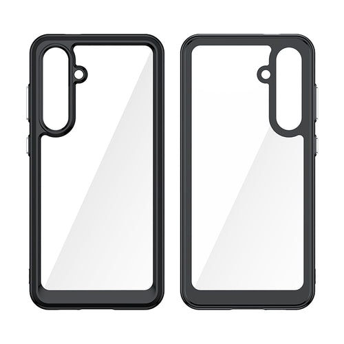 Outer Space Case with Gel Frame for Samsung Galaxy S24 FE - Black — Hurtel