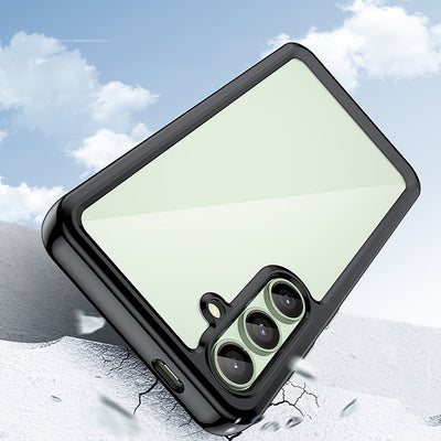 Outer Space Case with Gel Frame for Samsung Galaxy S24 FE - Black — Hurtel