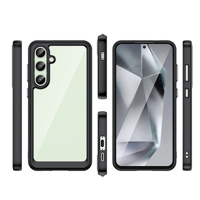 Outer Space Case with Gel Frame for Samsung Galaxy S24 FE - Black — Hurtel