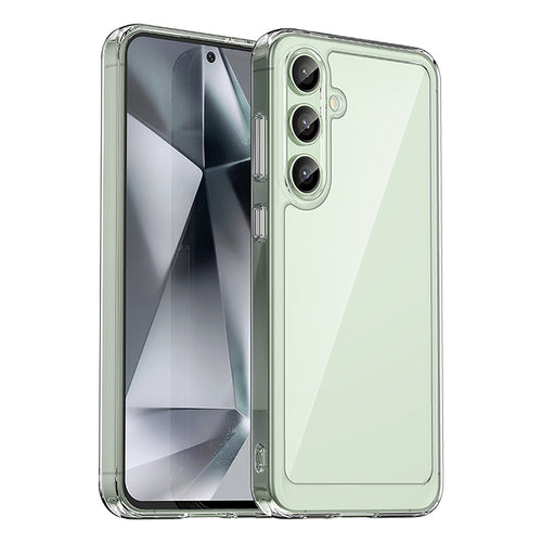 Outer Space Case with Gel Frame for Samsung Galaxy S24 FE - Transparent — Hurtel
