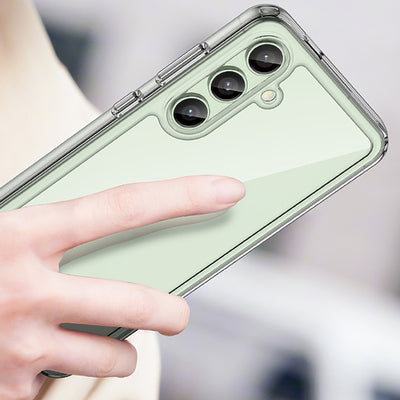 Outer Space Case with Gel Frame for Samsung Galaxy S24 FE - Transparent — Hurtel