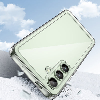 Outer Space Case with Gel Frame for Samsung Galaxy S24 FE - Transparent — Hurtel