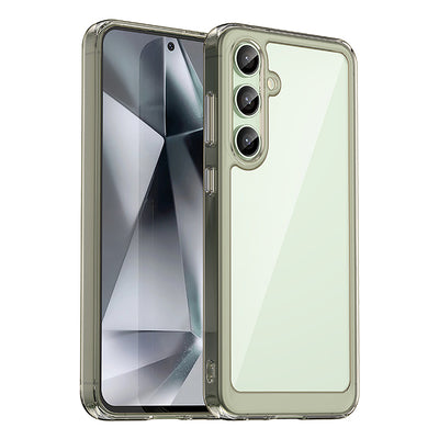 Outer Space Case with Gel Frame for Samsung Galaxy S24 FE - Clear Black — Hurtel