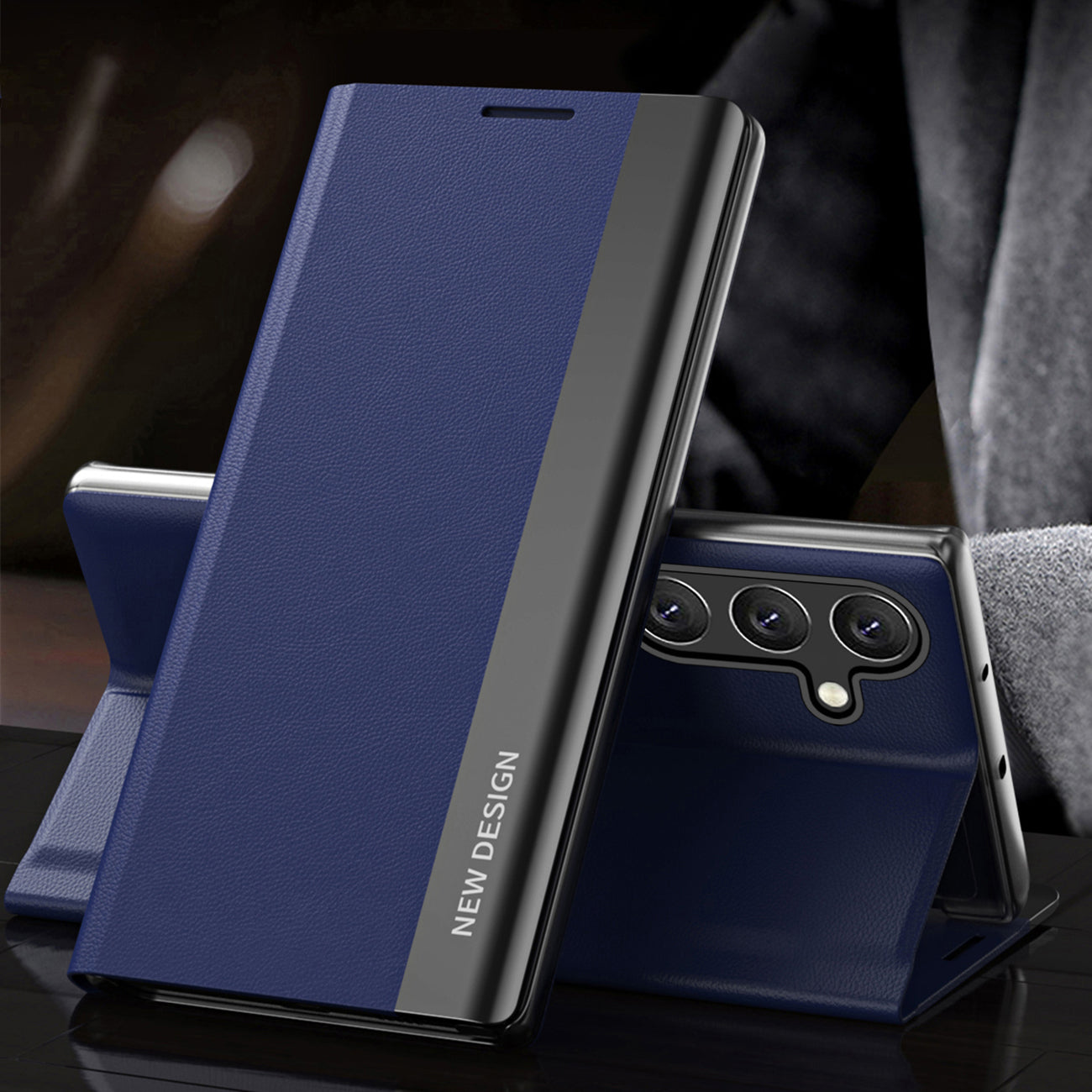 Sleep Case Pro Samsung Galaxy A16 / A16 5G Case with Flip and Stand - Blue — Hurtel