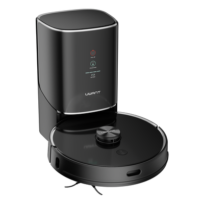 UWANT U100 Robot Vacuum Cleaner with Mop Function + Charging/Cleaning Station - Black