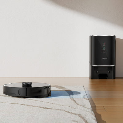 UWANT U100 Robot Vacuum Cleaner with Mop Function + Charging/Cleaning Station - Black