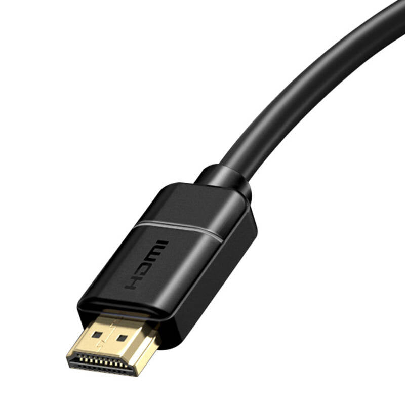 Baseus 2x HDMI 2.0 4K 60Hz Cable, 3D, HDR, 18Gbps, 1m (black) - Product Image 3