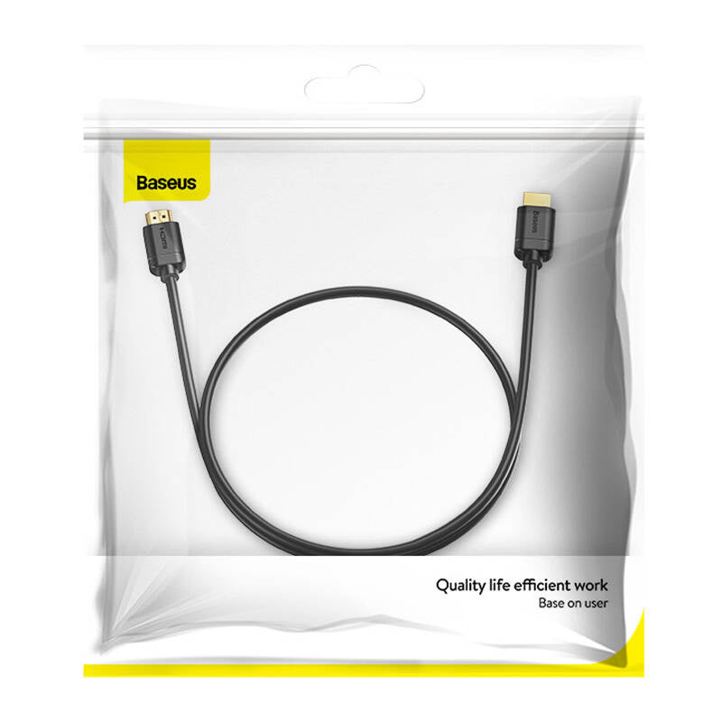 Baseus 2x HDMI 2.0 4K 60Hz Cable, 3D, HDR, 18Gbps, 1m (black) - Product Image 8