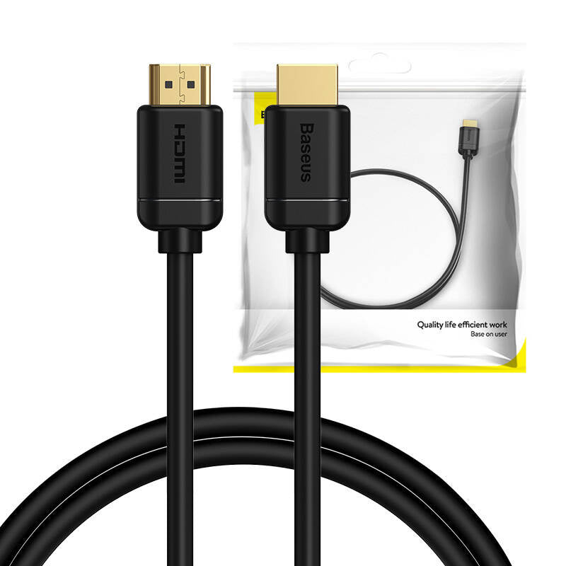 Baseus 2x HDMI 2.0 4K 60Hz Cable, 3D, HDR, 18Gbps, 1m (black) - Product Image 10