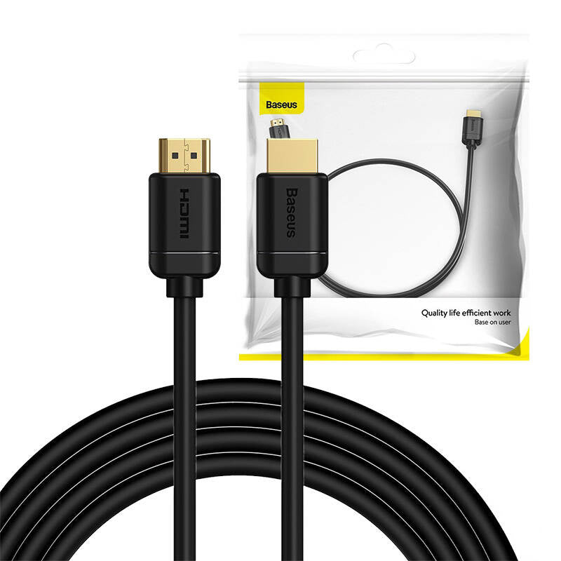 Baseus 2x HDMI 2.0 4K 60Hz Cable, 3D, HDR, 18Gbps, 3m (black) - Product Image 9