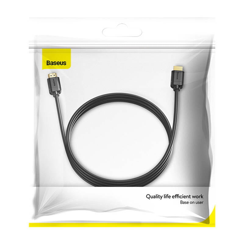 Baseus 2x HDMI 2.0 4K 60Hz Cable, 3D, HDR, 18Gbps, 3m (black) - Product Image 7