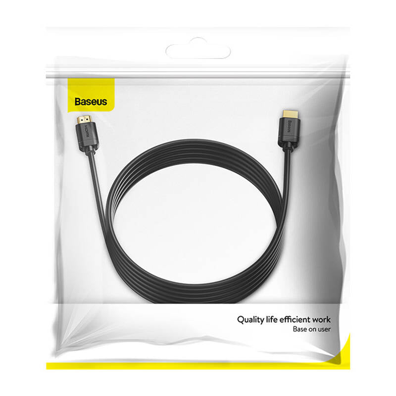 Baseus 2x HDMI 2.0 4K 60Hz Cable, 3D, HDR, 18Gbps, 5m (black) - Product Image 7