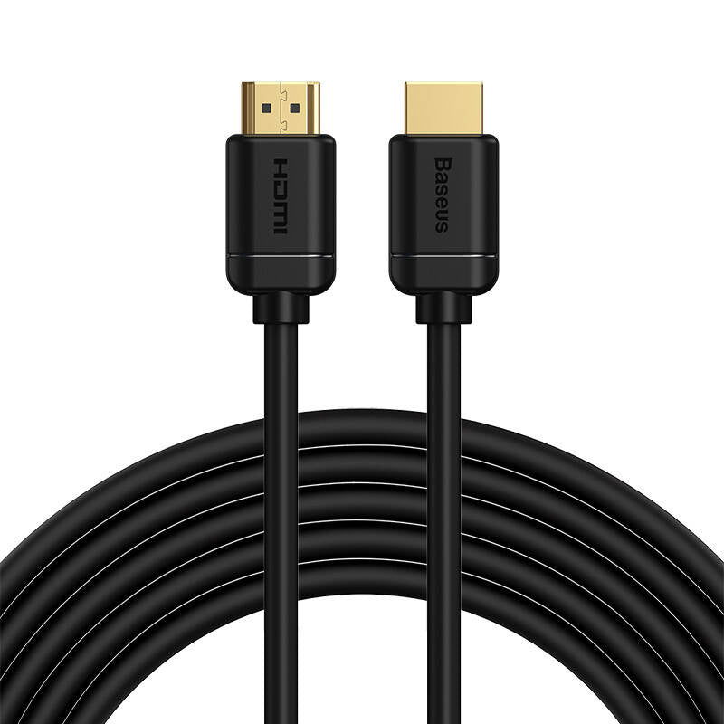 Baseus 2x HDMI 2.0 4K 60Hz Cable, 3D, HDR, 18Gbps, 5m (black) - Product Image 1