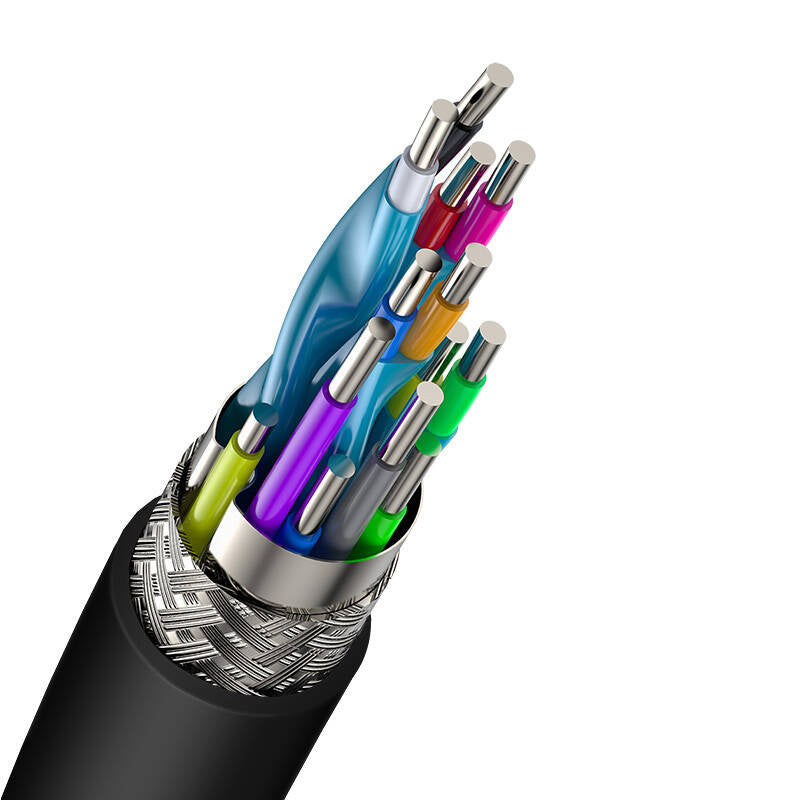 Baseus 2x HDMI 2.0 4K 30Hz Cable, 3D, HDR, 18Gbps, 8m (black) - Product Image 6