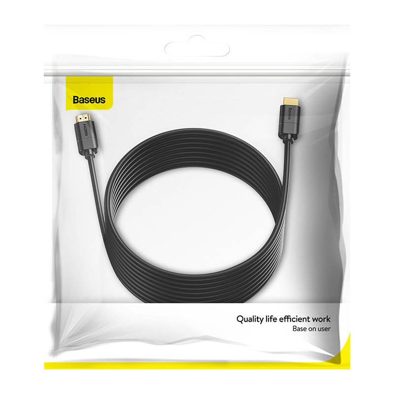 Baseus 2x HDMI 2.0 4K 30Hz Cable, 3D, HDR, 18Gbps, 8m (black) - Product Image 7