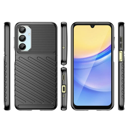 Thunder Case for Samsung Galaxy A56/A36 Silicone Armored Cover - Black — Hurtel