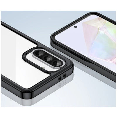 Outer Space Case for Samsung Galaxy A56 Cover with Flexible Frame - Black — Hurtel