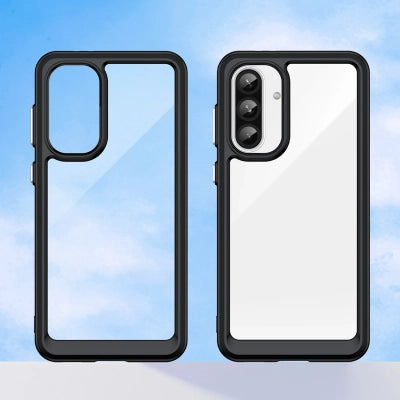Outer Space Case for Samsung Galaxy A56 Cover with Flexible Frame - Black — Hurtel