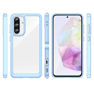 Outer Space Case for Samsung Galaxy A56 Cover with Flexible Frame - Blue — Hurtel