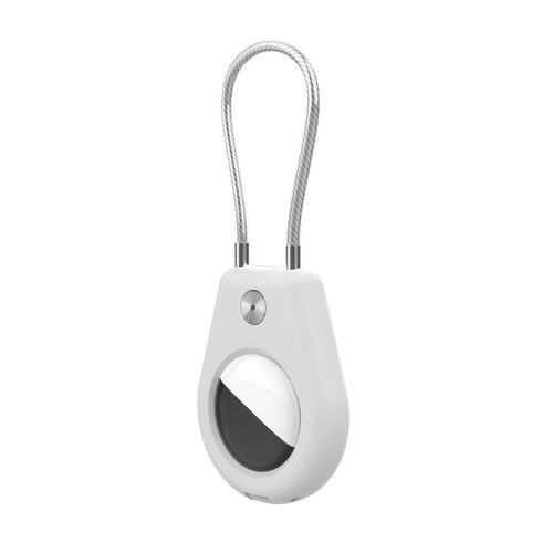 Apple AirTag Case with Steel Cable - Black + White (2 pieces) — Hurtel