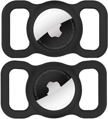 Apple AirTag Silicone Case for Dog or Cat Collar - Black — Hurtel