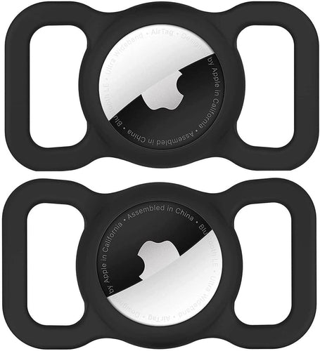 Apple AirTag Silicone Case for Dog or Cat Collar - Black — Hurtel