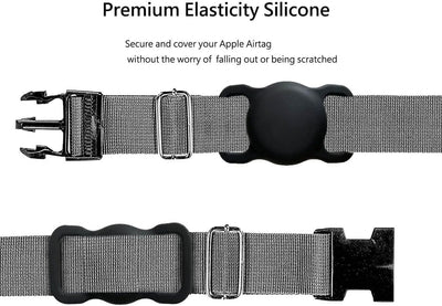 Apple AirTag Silicone Case for Dog or Cat Collar - Black — Hurtel