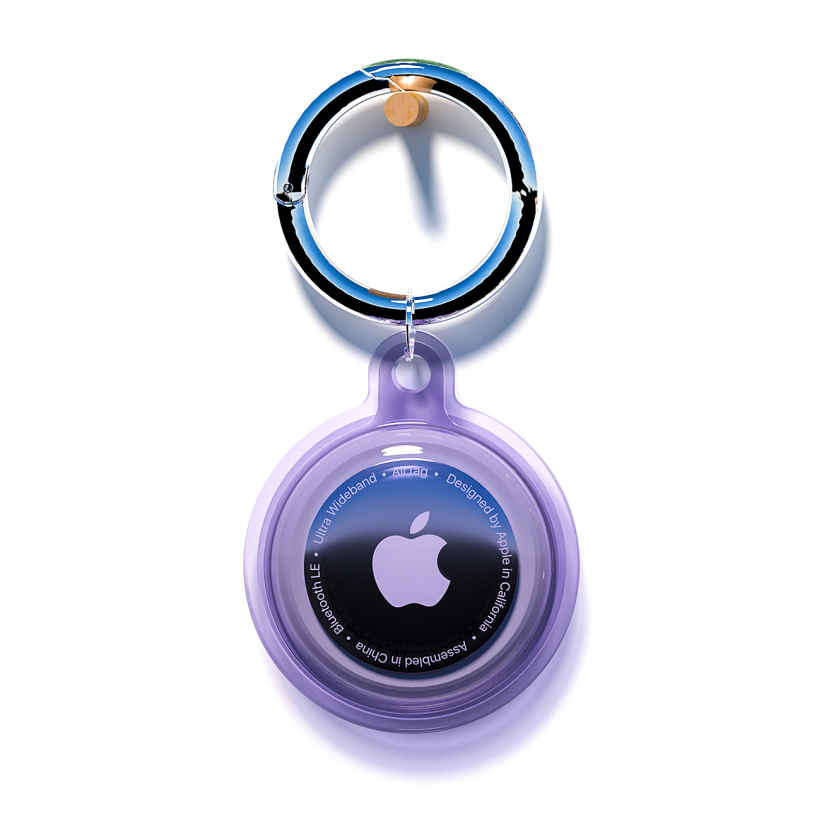 Apple AirTag Case Waterproof - Purple — Hurtel
