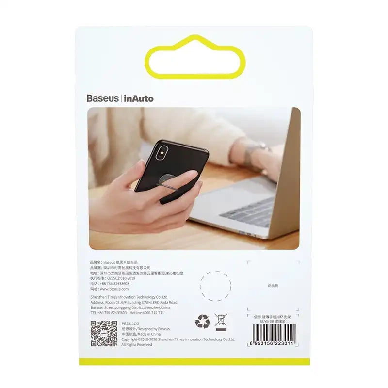 Baseus Invisible Ring holder for smartphones (tarnish) - Product Image 6
