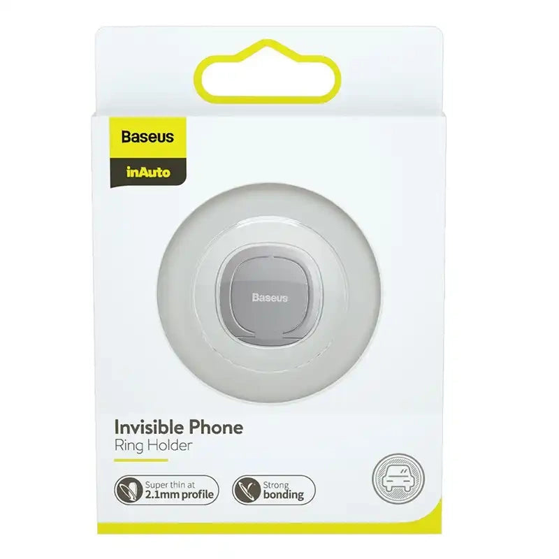 Baseus Invisible Ring holder for smartphones (silver) - Product Image 5