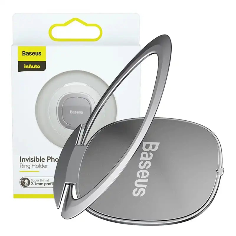 Baseus Invisible Ring holder for smartphones (silver) - Product Image 7