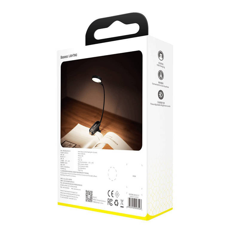 Baseus (DGRAD-0G) Comfort Reading Mini Clip Lamp (dark gray) - Product Image 5