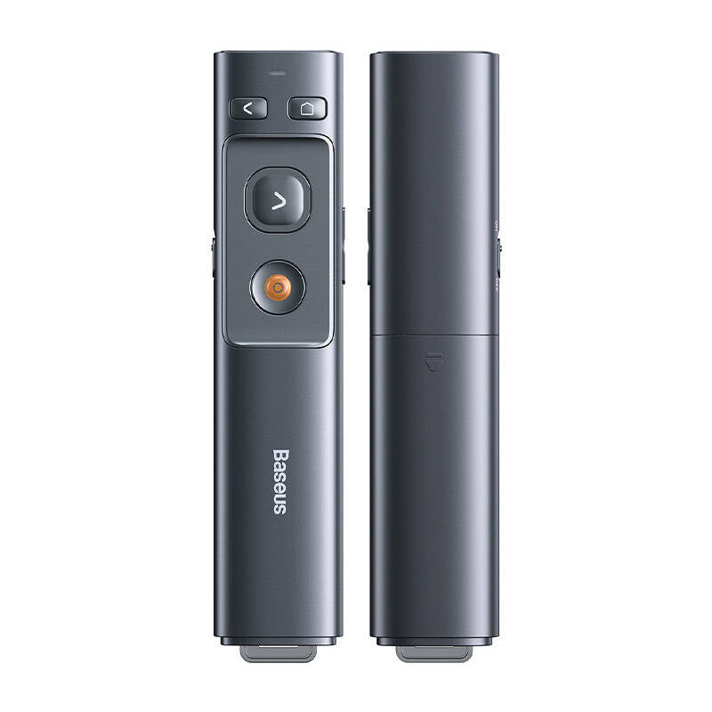 Baseus Orange Dot Multifunctionale remote control for presentation, with a laser pointer - gray - Product Image 3