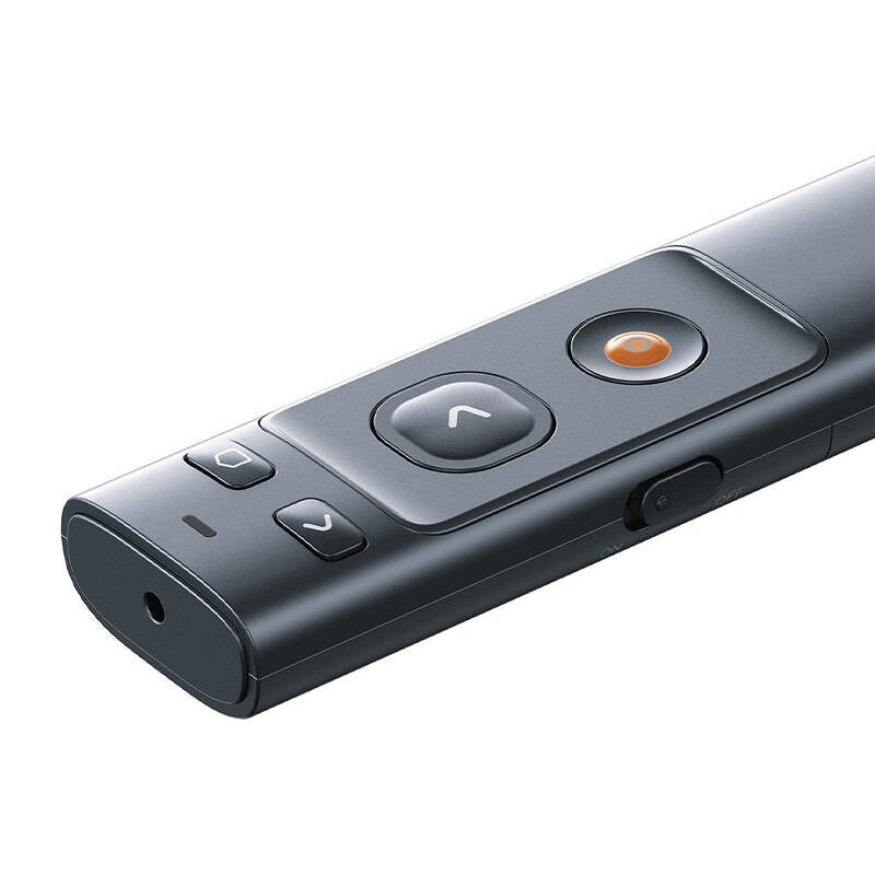 Baseus Orange Dot Multifunctionale remote control for presentation, with a laser pointer - gray - Product Image 4