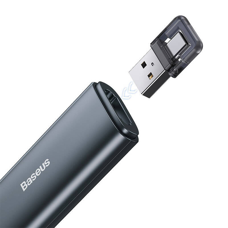 Baseus Orange Dot Multifunctionale remote control for presentation, with a laser pointer - gray - Product Image 5