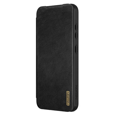 Nillkin Qin Pro Case for Samsung Galaxy S25+ with Flip and Camera Cover - Black