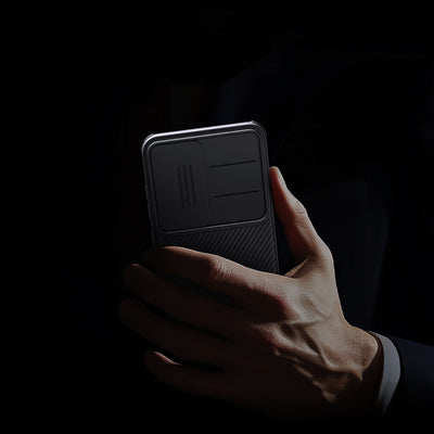 Nillkin CamShield Pro Case for Samsung Galaxy S25 with Camera Cover - Black