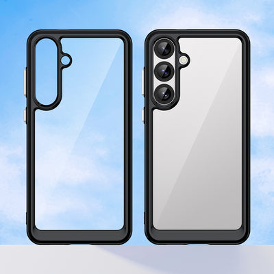Outer Space Case for Samsung Galaxy A36 Cover with Flexible Frame - Black — Hurtel