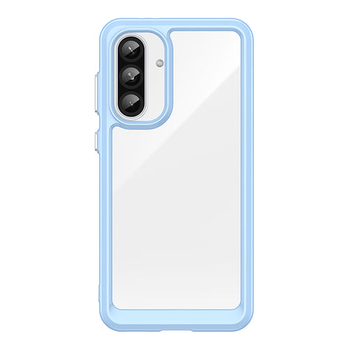 Outer Space Case for Samsung Galaxy A36 Cover with Flexible Frame - Blue — Hurtel
