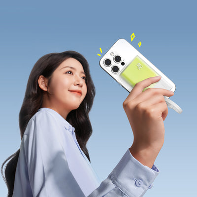 Baseus Popsicle 5200mAh 20W Powerbank with Built-in Lightning Cable (+ White Baseus Simple USB-C - USB-C 60W/20V/3A/30cm Cabl