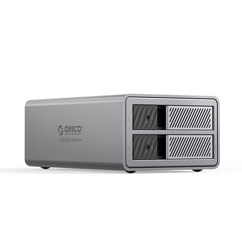 Orico 9828RU3 2 Big DAS Solution ProRAID Disk Array for 2 2.5"/3.5" SATA HDD/SSD Drives with RAID Controller - Gray