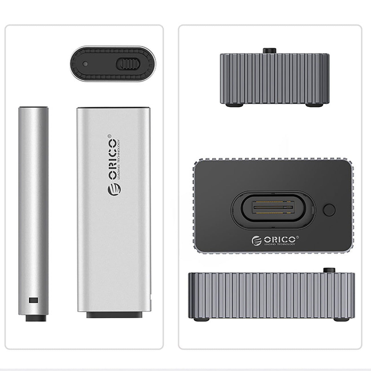 Orico IT18C3 Docking Station for M.2 NVMe/SATA Drive - Gray