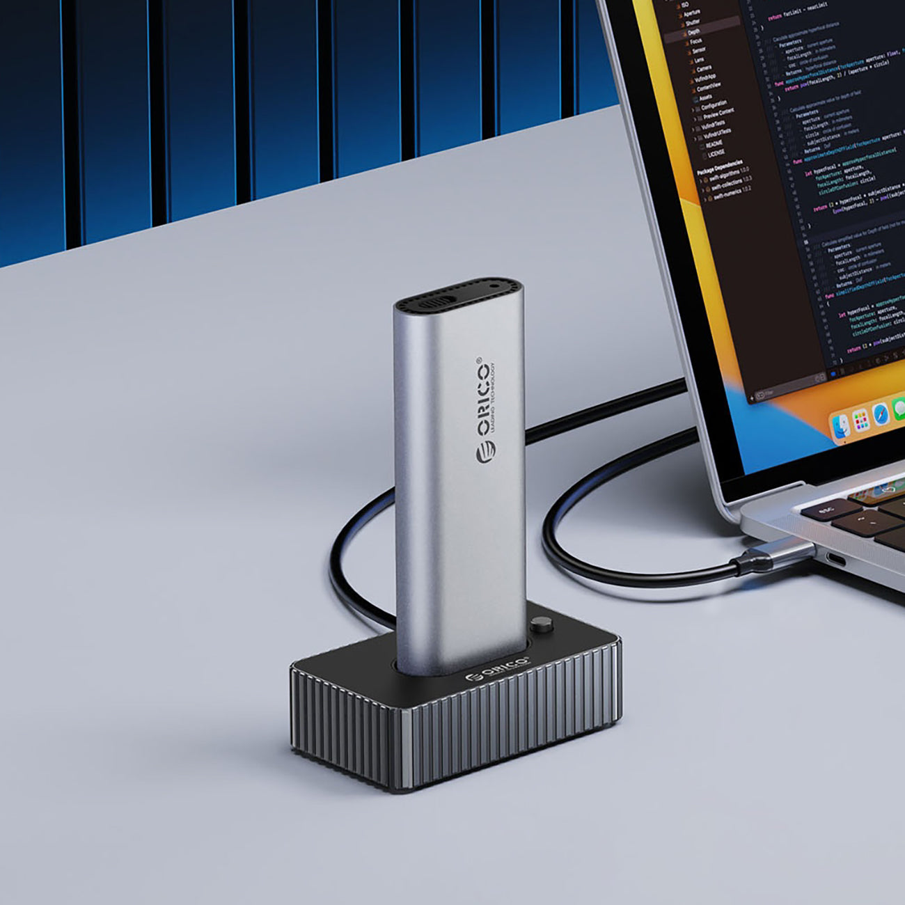 Orico IT18C3 Docking Station for M.2 NVMe/SATA Drive - Gray