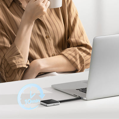 Orico AP30-G2 M.2 NVME Magnetic Disk Drive Bay MagSafe USB-C 3.2 - Black