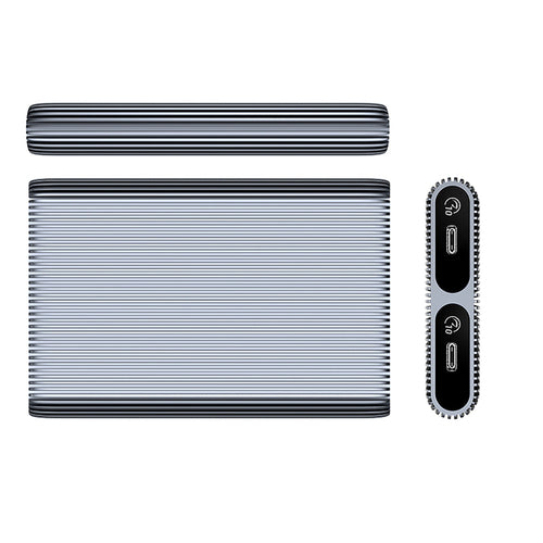 Orico AM2C3-2N Dual Disk Caddy for Two M.2 NVME USB-C 3.2 10Gb/s Drives - Gray