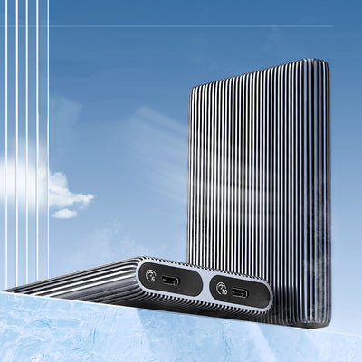Orico AM2C3-2N Dual Disk Caddy for Two M.2 NVME USB-C 3.2 10Gb/s Drives - Gray