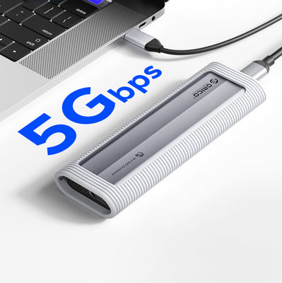 Orico AXM2-G2 M.2 NVME USB-C 10Gb/s Disk Drive - Gray