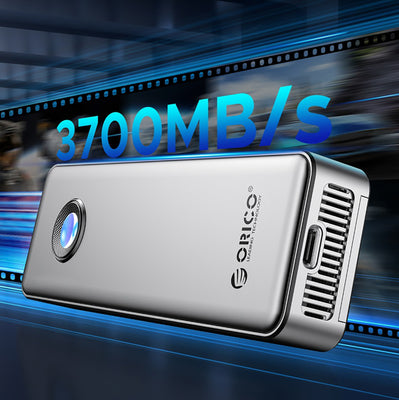 Orico OUM2-G20 M.2 NVME USB-C 3.2 20Gb/s Disk Drive - Silver