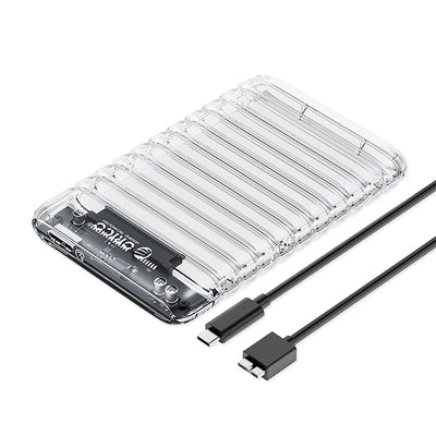 Orico 2139U3-V1 2.5" HDD/SSD USB Micro-B 5Gb/s Disk Drive - Transparent